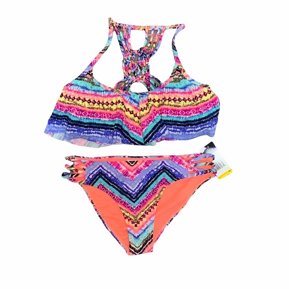 NEW CW California Waves Bikini Set Top NWOT and Bottoms NWT Size Medium